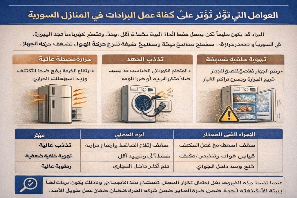 صيانة برادات