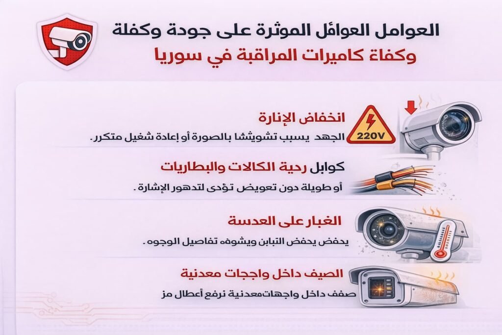تركيب وصيانة كاميرات مراقبة دمشق سوريا