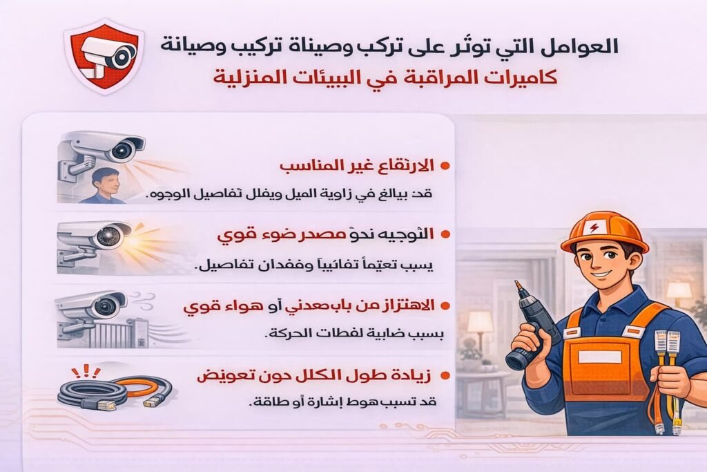 تركيب وصيانة كاميرات مراقبة البحصة