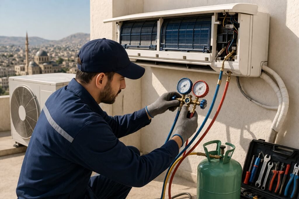 تعبئة فريون مكيف سبليت