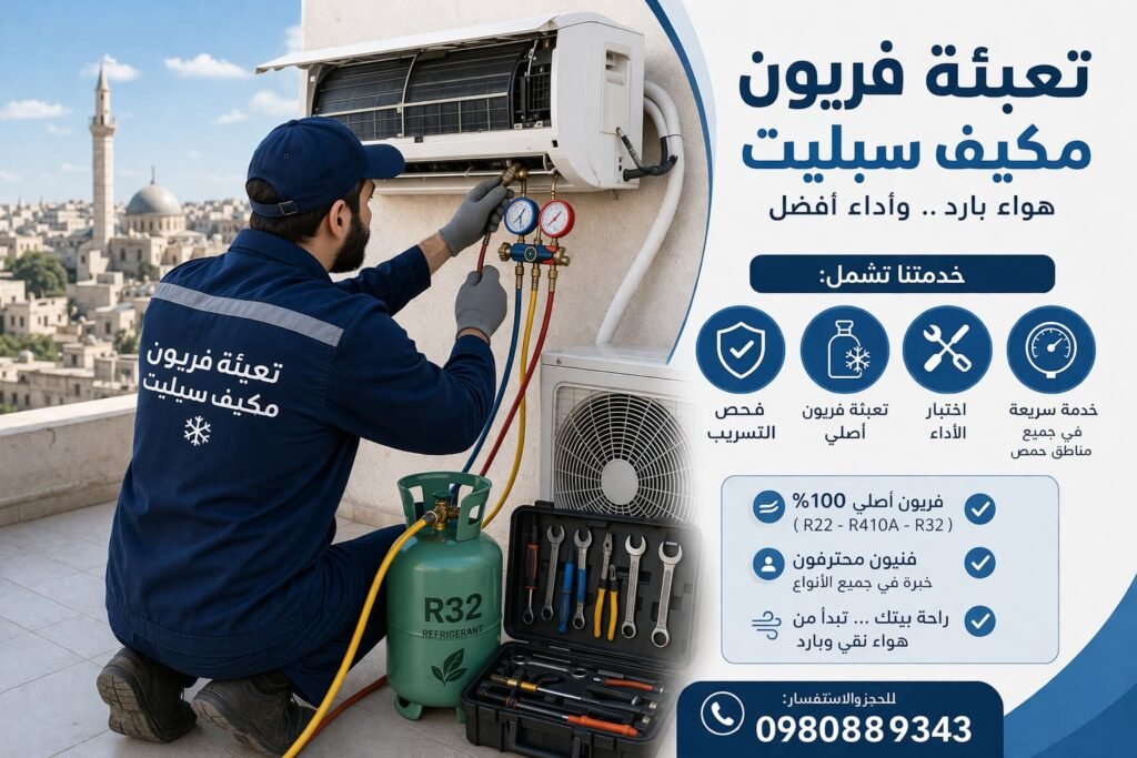 سعر تعبئة فريون مكيف سبليت