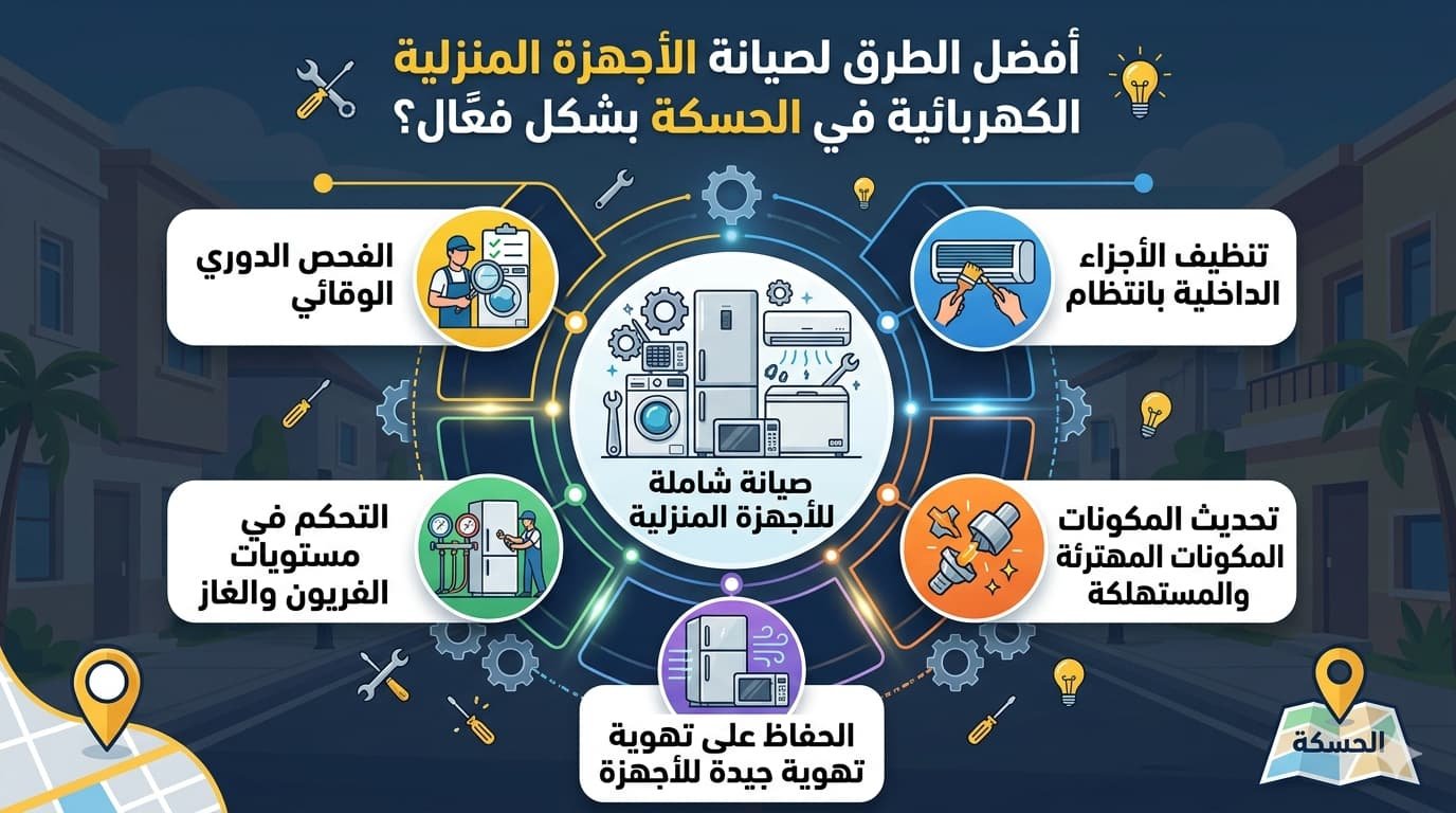 فني متخصص يقوم بفحص دقيق وإصلاح شامل لأجهزة مطبخك لضمان عودتها للعمل بكفاءة تامة.